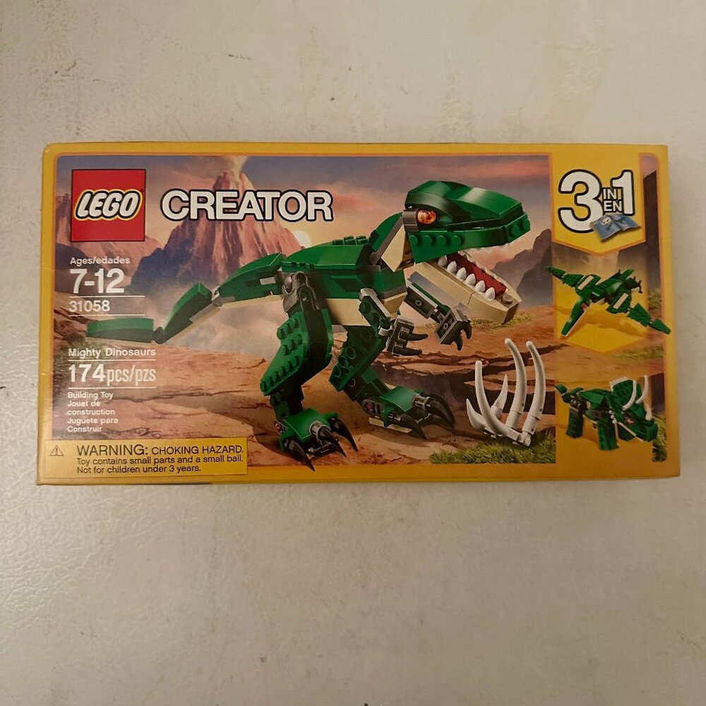 NIB! LEGO Creator 3 in 1 Mighty Dinosaurs Model Building Set 31058 - SEALED
